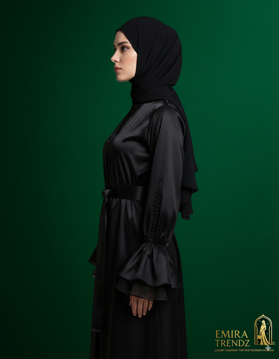 "The Royal Dignity Abaya: Where Grace Meets Grandeur"