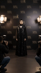 The Shimmering Anchor Abaya: Where Sparkle Meets Steadfast Style