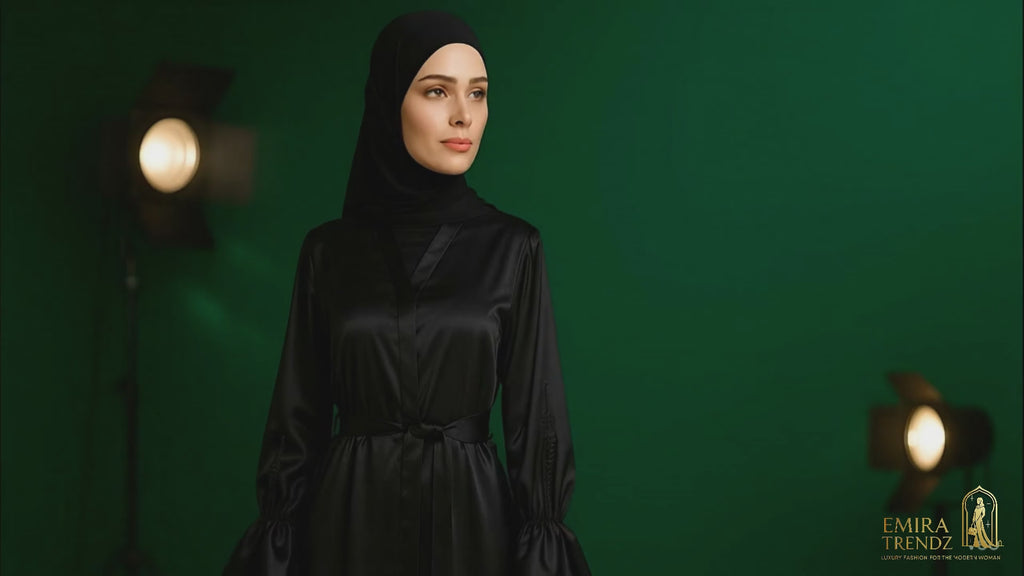 "The Royal Dignity Abaya: Where Grace Meets Grandeur"